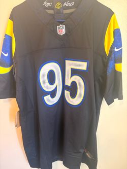 Myles Garrett #95 Los Angeles Rams Black Jersey – Brand New – XL