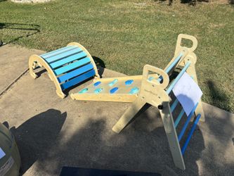 Wooden Climbing Toy Set