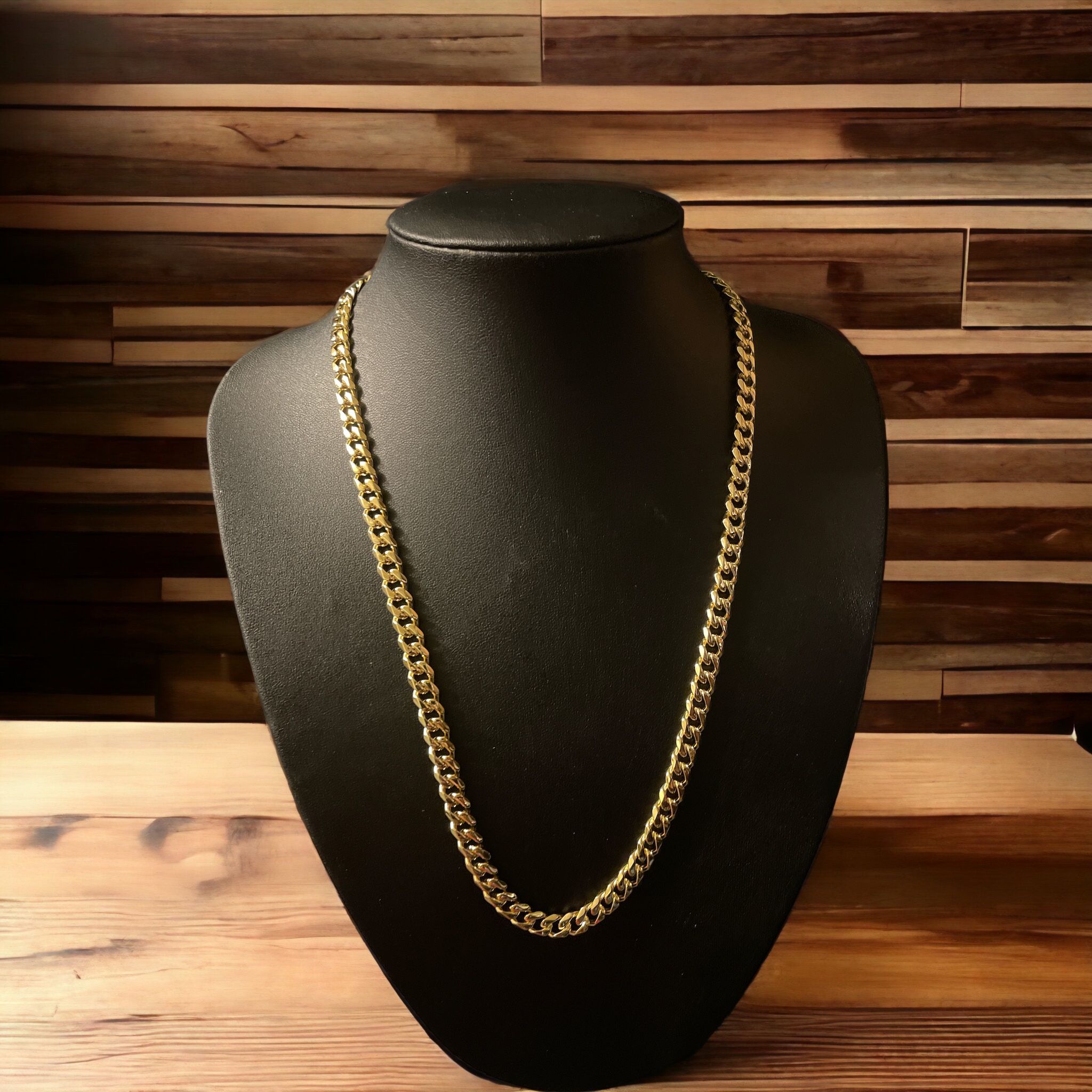 14k Gold Filled Cuban 22inches 7mm