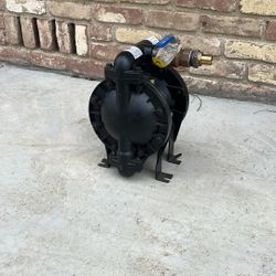 Air operated diaphragm water pump. 