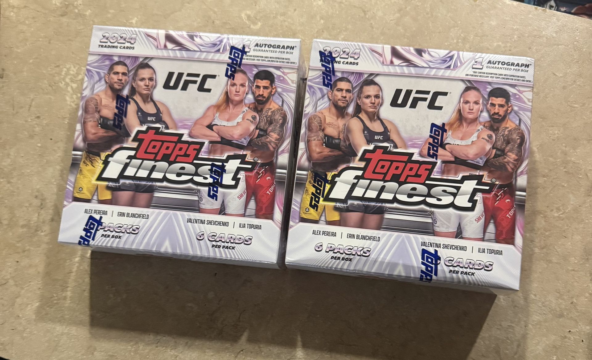 (2) 2024 UFC Finest Mega Boxes Sealed New