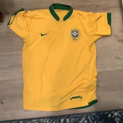 Brazil/Brasil Shirt Green And Yellow Dress Shirt