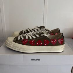 CDG brown Converse 