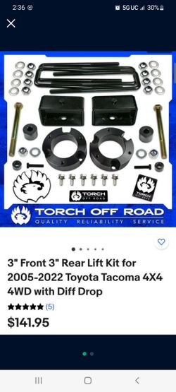 2005 - 2022 4x4 Tacoma Lift Kit.
