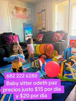 Baby sister en Irving $15  al dia y $20 bebes al dia