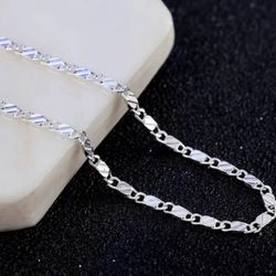 20”  Sterling Silver Necklace, 2mm Wide