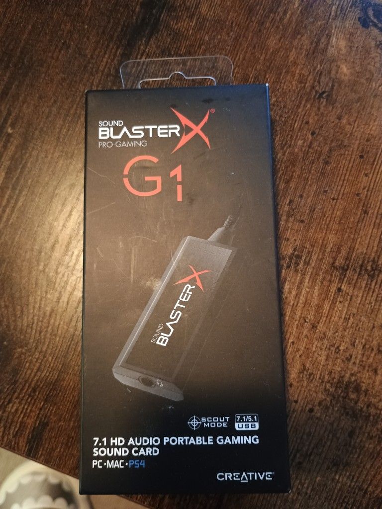 Creative Sound BlasterX G1 7.1 Portable USB DAC & Sound Card - OBO