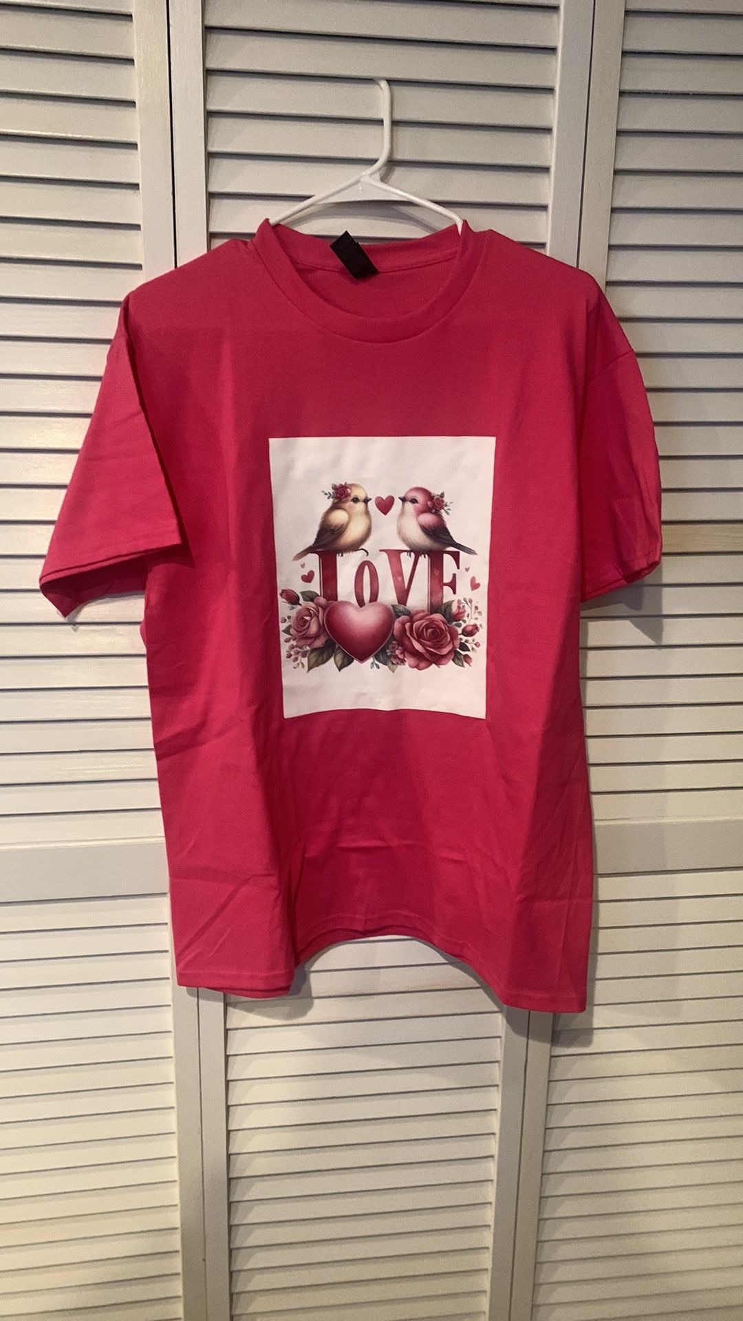 Ladies Graphic kitty Red T-Shirt, Two Sided