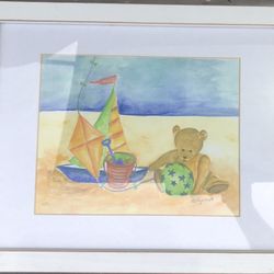 Nice Kids Room Signature Beach Art  15.5x12.5 GC