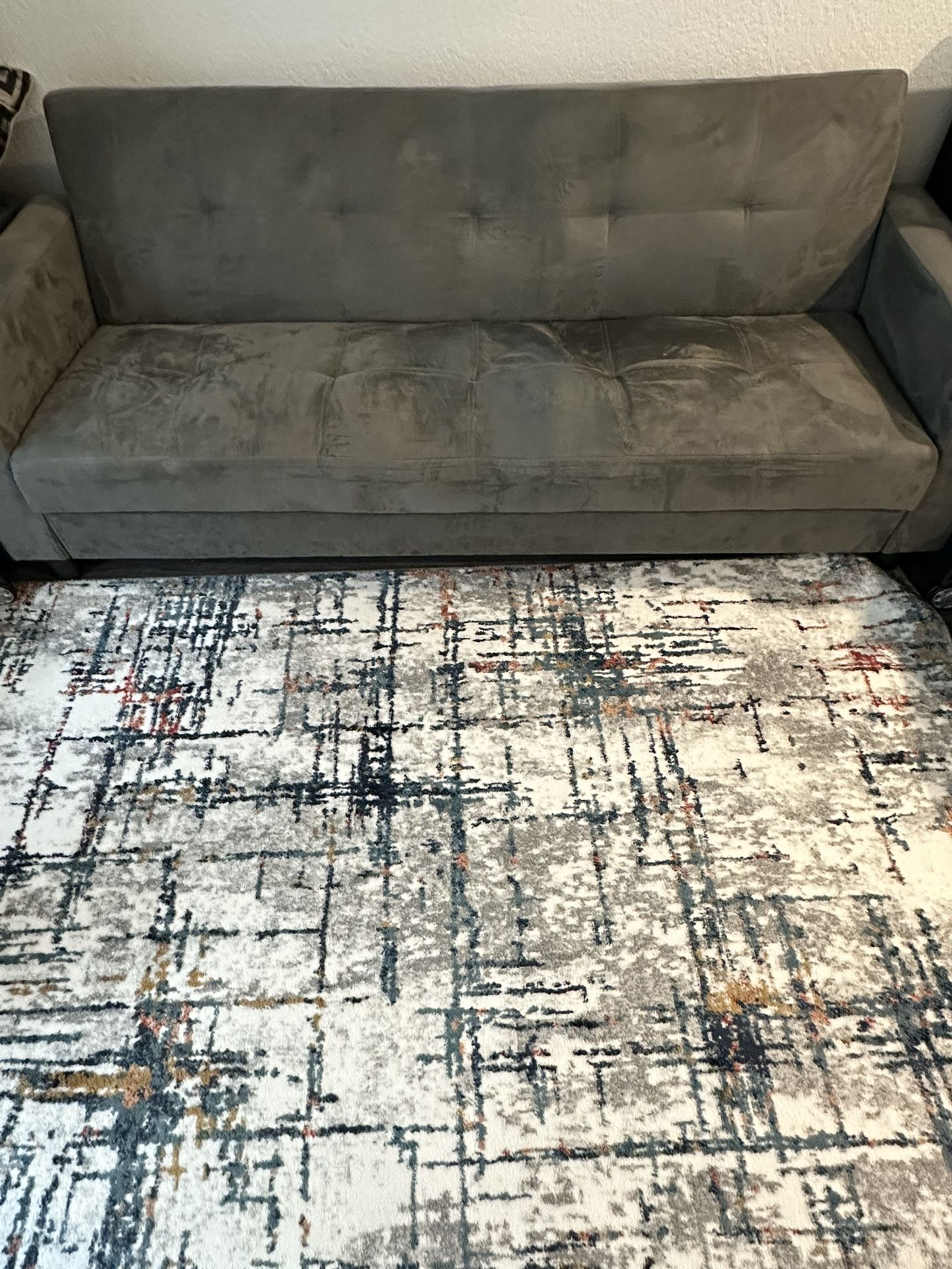 Used Grey Futon-folds down