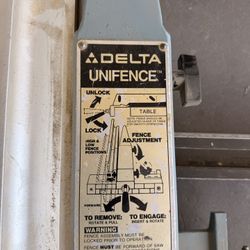 Delta Unifence Table, Saw Fence