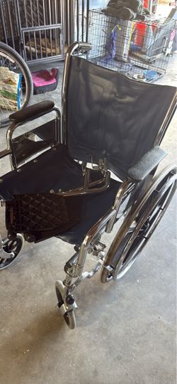 Wheelchair with Chrome Frame
