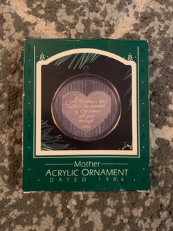 1986 Vintage Hallmark Christmas Ornament - A Mother’s Love