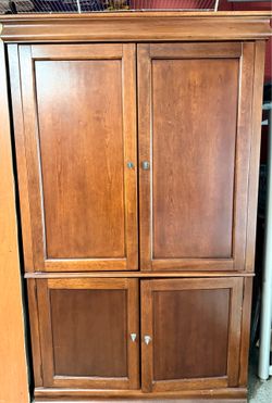 Solid wood armoire