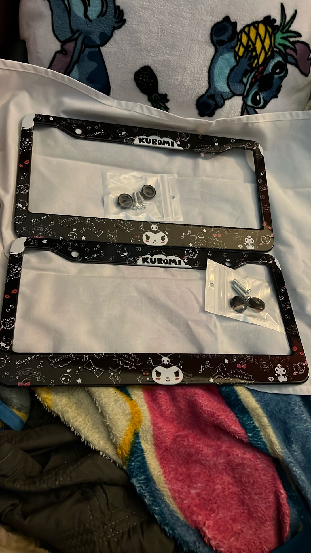 Hello Kitty (Kuromi) License Plate Holder New