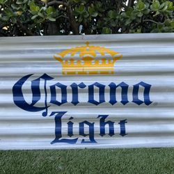 Corona Light Metal Bar Sign RARE