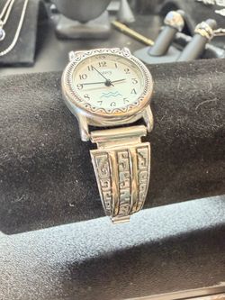 Legacy Silver 925  Watch with Engraved Band