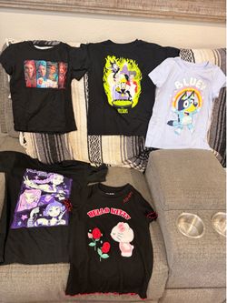 Girls graphic Tees Bundle-size 5/6