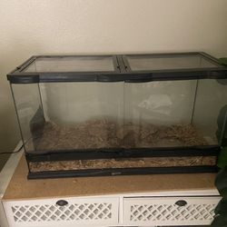 Zoo med 25 gallon front opening snake and reptile tank