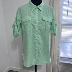 Patagonia Tops/ Woman’s Cotton Organic/ Short Sleeve Shirt/Sz M Color: Green