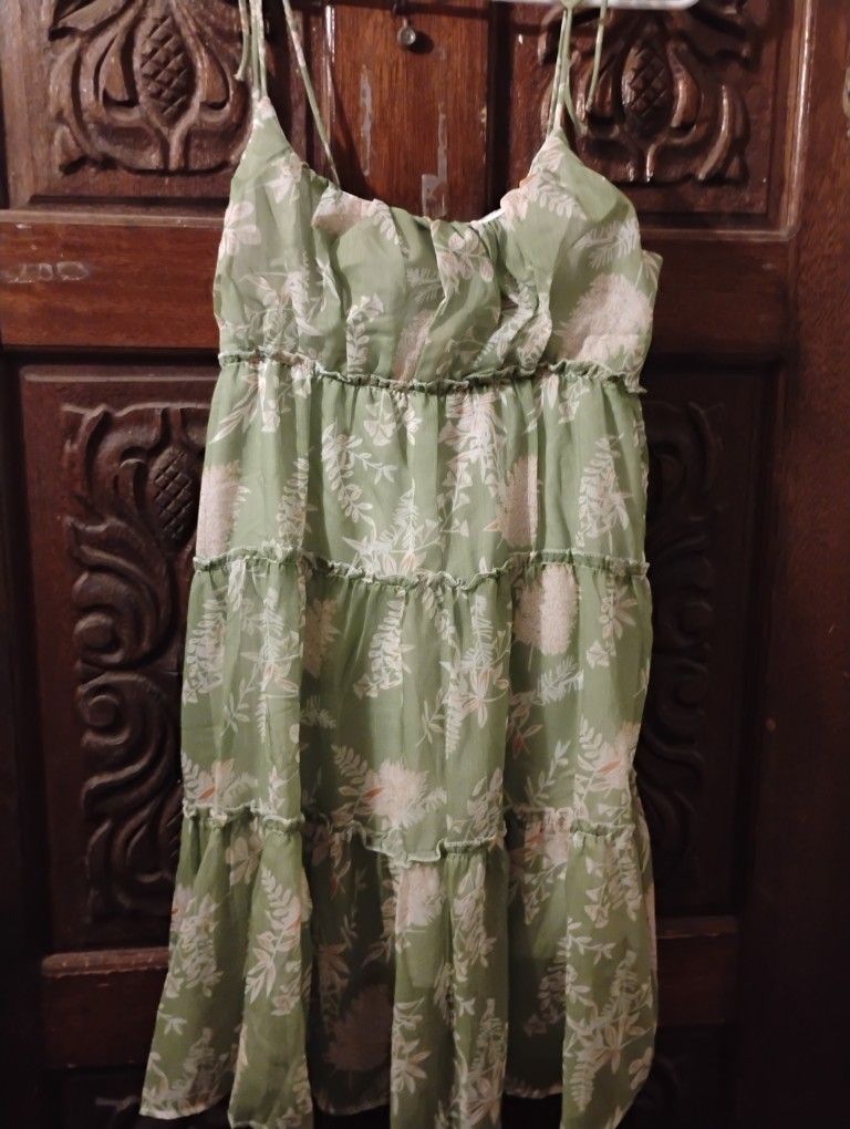 Light Green Women's Dress Small