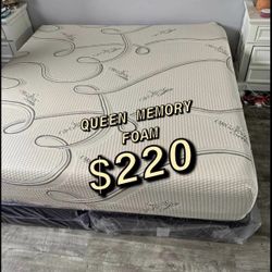 New Queen Memory Foam Mattress Only