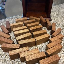 Juego De Domino De Madera Fina