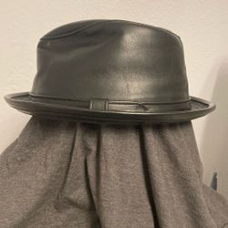 Leather Fedora Hat