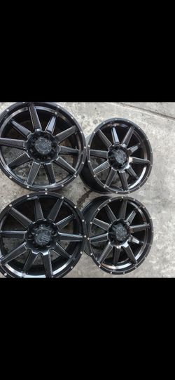 4 rims 20” 6x5.5 Chevy ,gmc,Nissan 💵‼️🛞