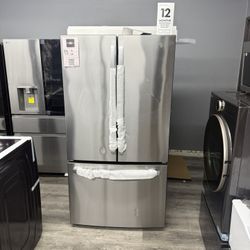 💥FINANCING AVAILABLE 💥 GE Stainless Steel French Door Refrigerator Spacious🔥🔥