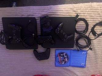 PS4 Slim Bundle with Controllers and Game