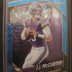 2025 Prizm Jj Mccarthy Blue No Huddle 008/125
