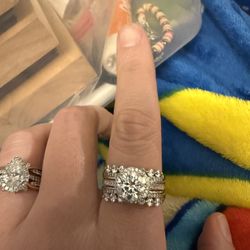 Size 9 Moissanite Bridal Set 9.25 SS