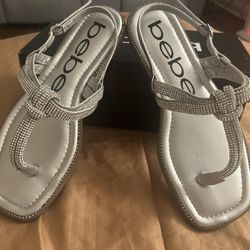 Bebe, Silver, Size 9