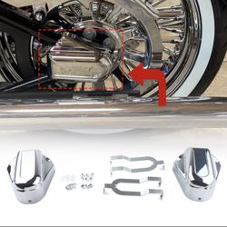 Harley Davidson Softail Rear Axel Covers These Are Not Metal They Are Plastic And Brand New 