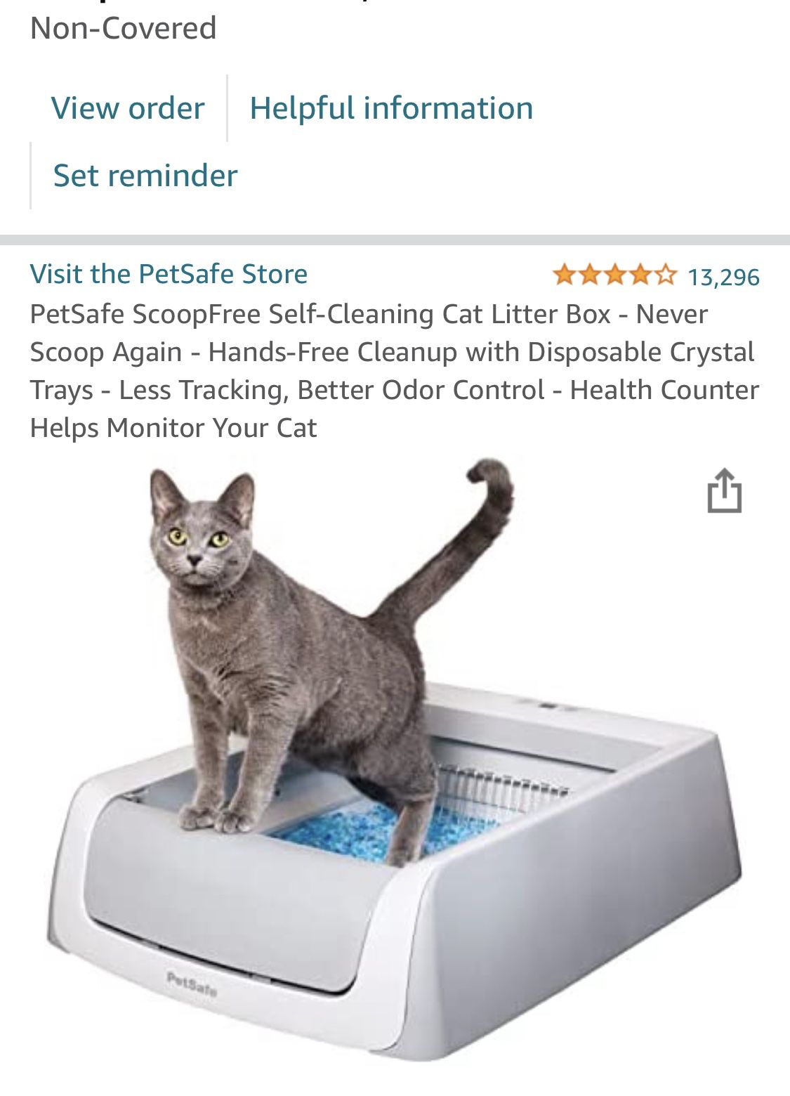 PetSafe Scoop Free Self Cleaning Cat Litter Box