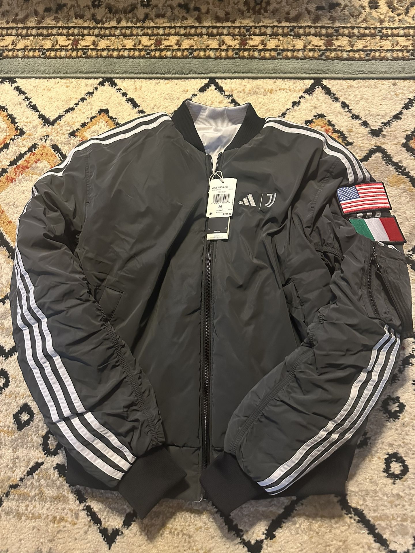 Brand new with tags Men’s Adidas Juventus NASA Reversible Jacket size Medium
