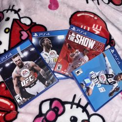 UFC 3, FIFA 18, FIFA 19, & MLB The Show 22