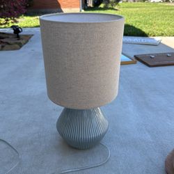 West Elm Blue Lamp - Roar & Rabbit™ Ripple Ceramic Table Lamp (17"–22")