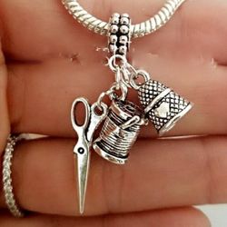 Sewing Thread Thimble Charm For Pandora James Avery for Sale