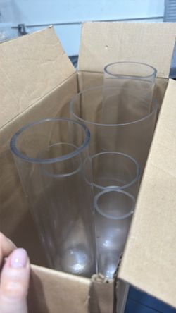 Pillar candles vases