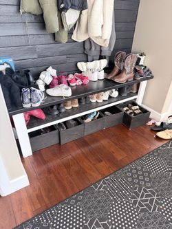 Shoe Bench & Cubby Boxes