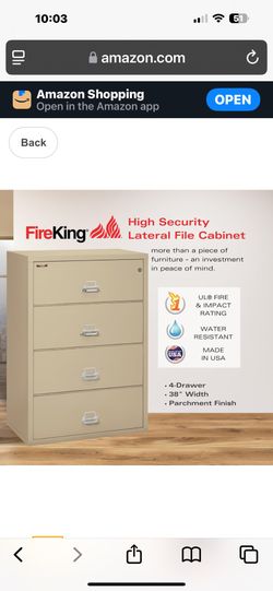 FireKing 4 Drawer Lateral File