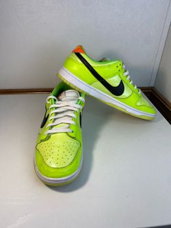 Nike Dunk Low SE Volt Black Orange FJ4610-702 Leather Men's size 13