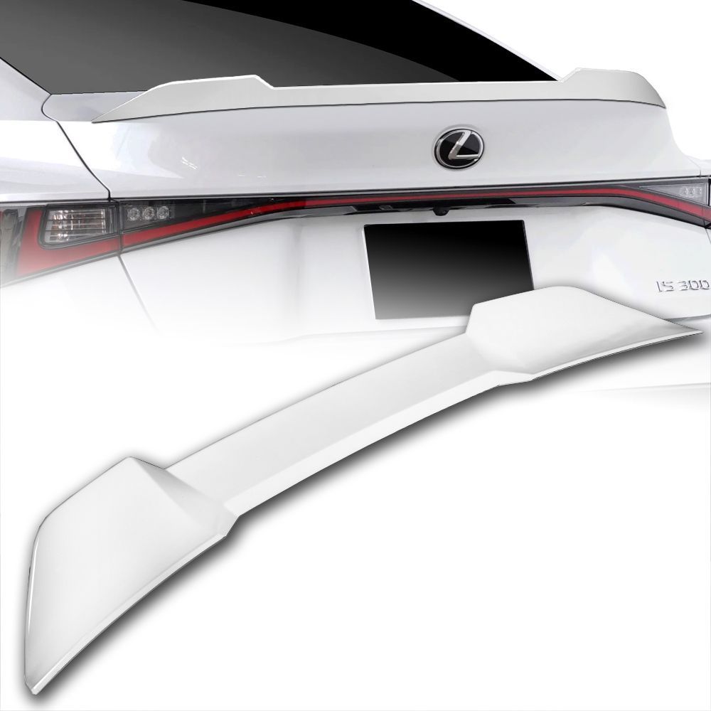 For 2021 2022 2023 2024 2025 Lexus IS350 IS500 W-Power Pearl White Duckbill Rear Trunk Spoiler -(2-SP-9089-APWH