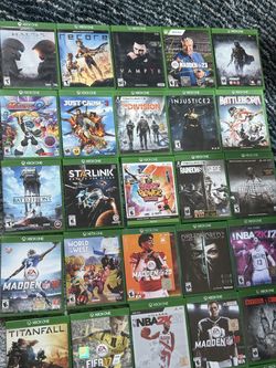 Xbox one games $10-40 each