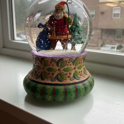 Musical Santa Snow Globe 
