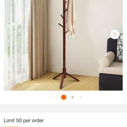 Coat Rack With 8 Hooks