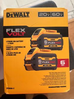 DeWalt FlexVolt 6Ah 20V/60V Battery 2-Pack