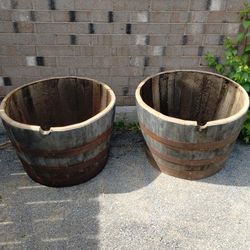 Wine Barrel Planters